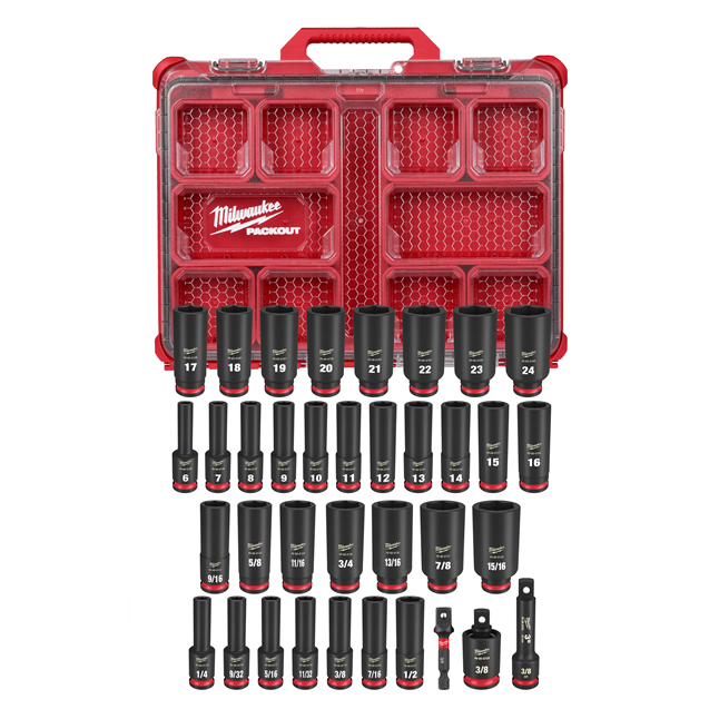 SHOCKWAVE™ Impact Duty Socket 3/8" Drive Set, 36 Pieces