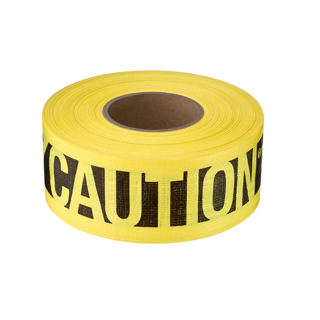 "CAUTION/CUIDADO" Bilingual Rienforced Barricade Tape, 3" x 500'