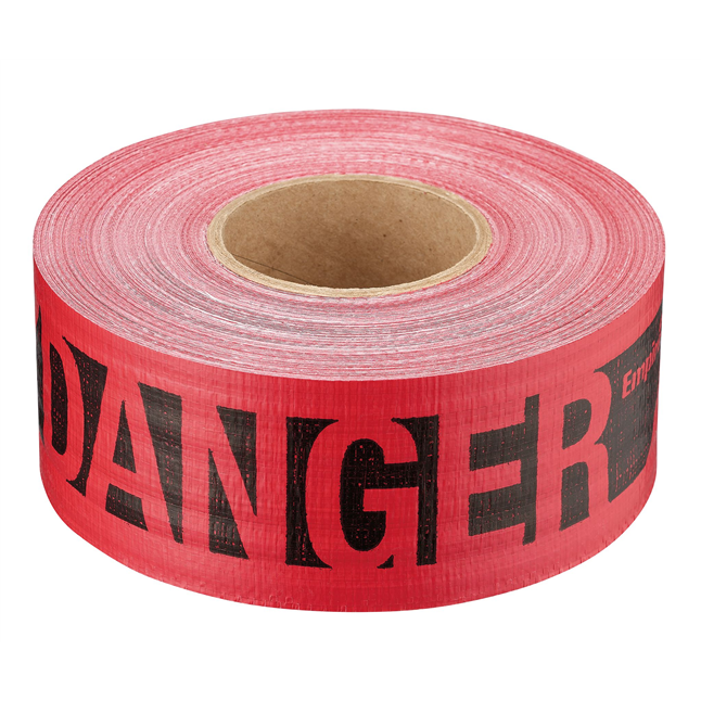 "DANGER/PELIGRO" Bilingual Reinforced Barricade Tape, 3" x 500'