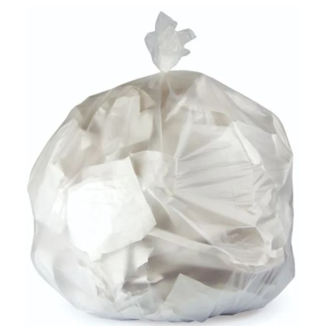 55 Gallon Can Liner, 22 Mil, Natural, 43" x 48", 150 per Case