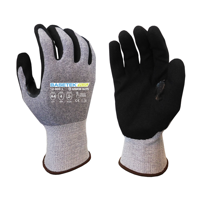 Basetek® Plus Cut Level A4 Nitrile Palm Gloves