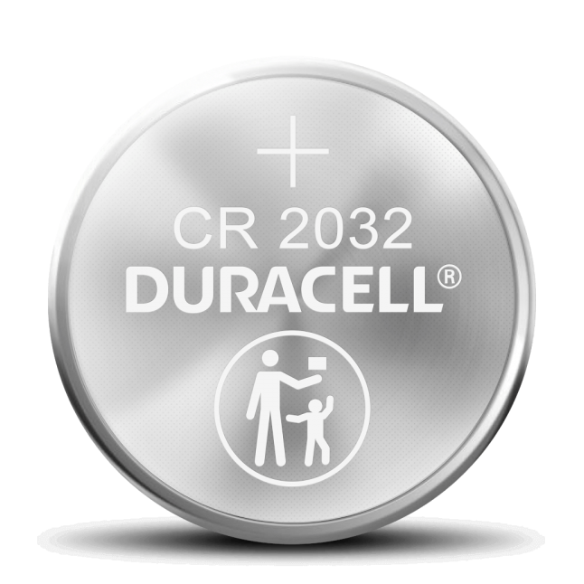 Duracell® CR 2032 Lithium Coin Battery, 3.0 Volt