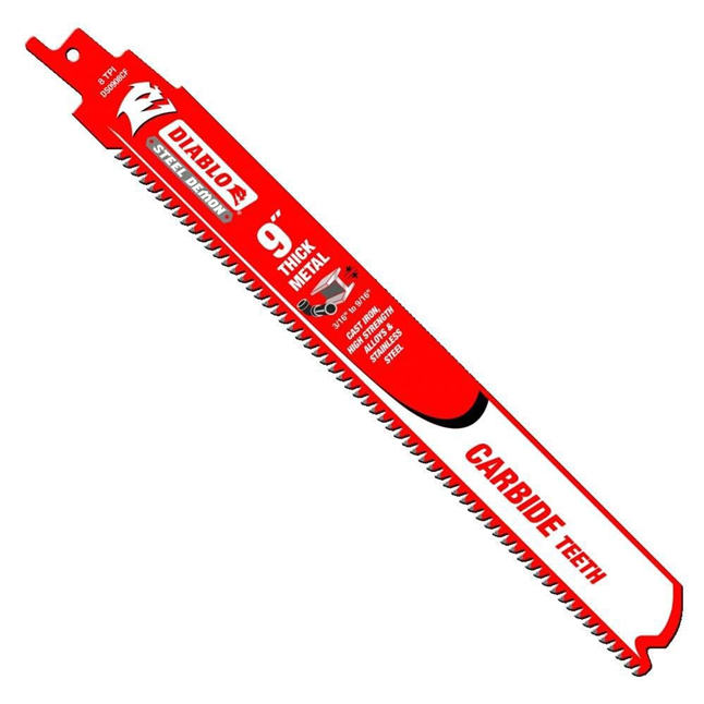 Diablo Steel Demon™ Carbode Reciprocating Saw Blades for Thick Metal, 10/pack