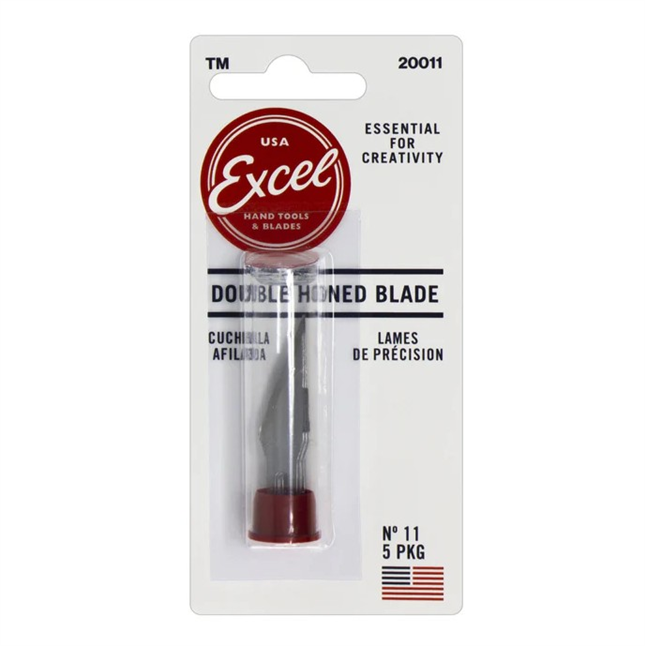 Excel No.11 Double Honed Blades, Pack of 5