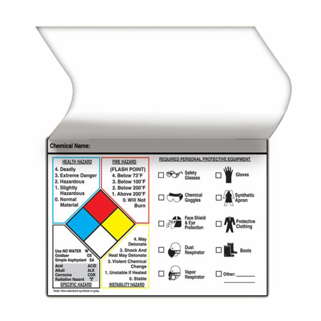 Accuform® Self-Laminating NFPA Protective Equipment Vinyl Label