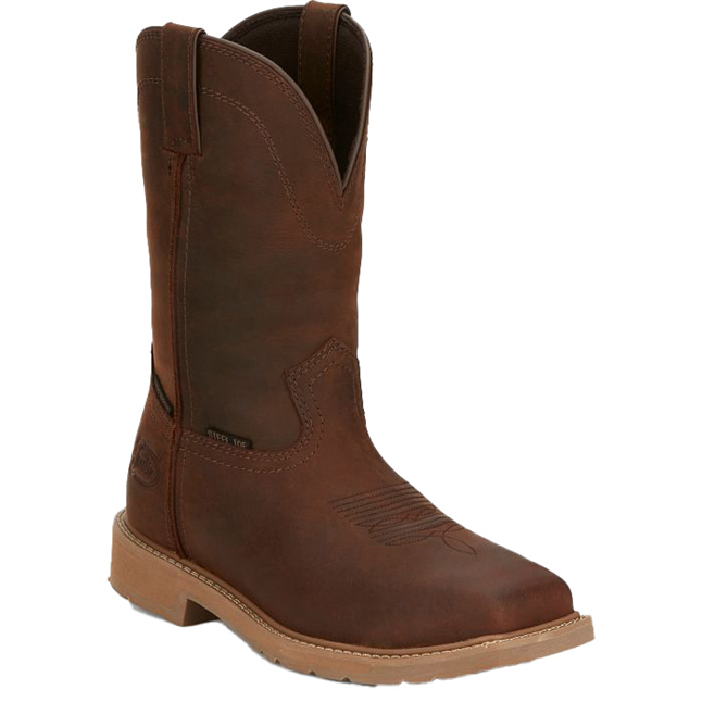 Justin Men's 11" Buster II Waterproof Steel Toe Boot