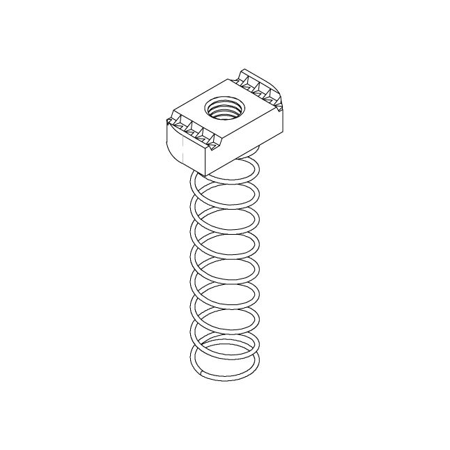 Strut Nut w/ Long Spring, EG