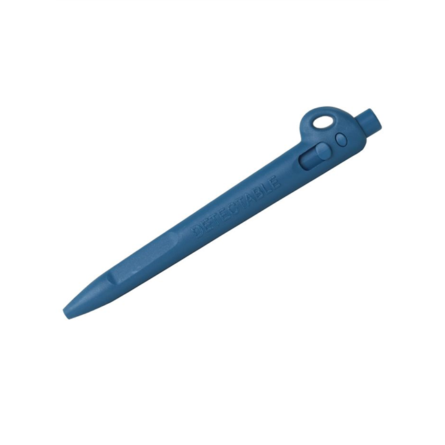 Detectament Blue Ink Detectable Elephant Retractable Pens with Lanyard Housing Style