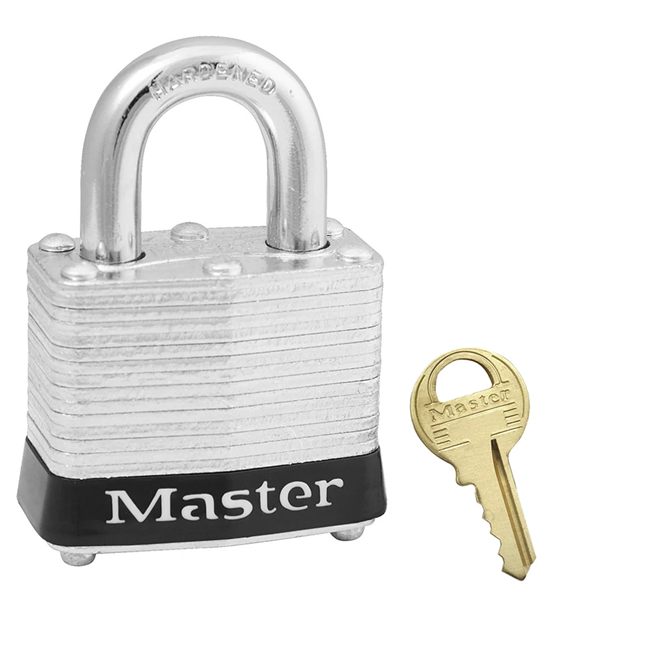 Master Lock® Laminated Steel Padlock, Master Keyed