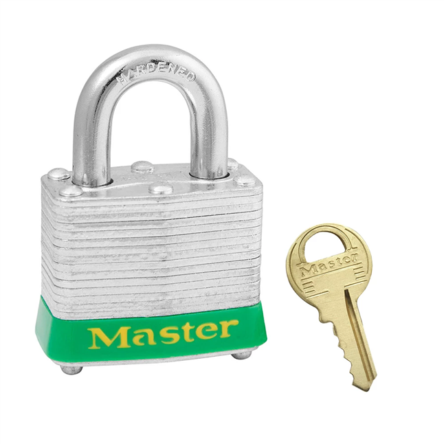 Master Lock® Laminated Steel Padlock, Keyed Different