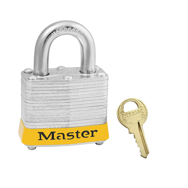 Master Lock® Laminated Steel Padlock, Keyed Different