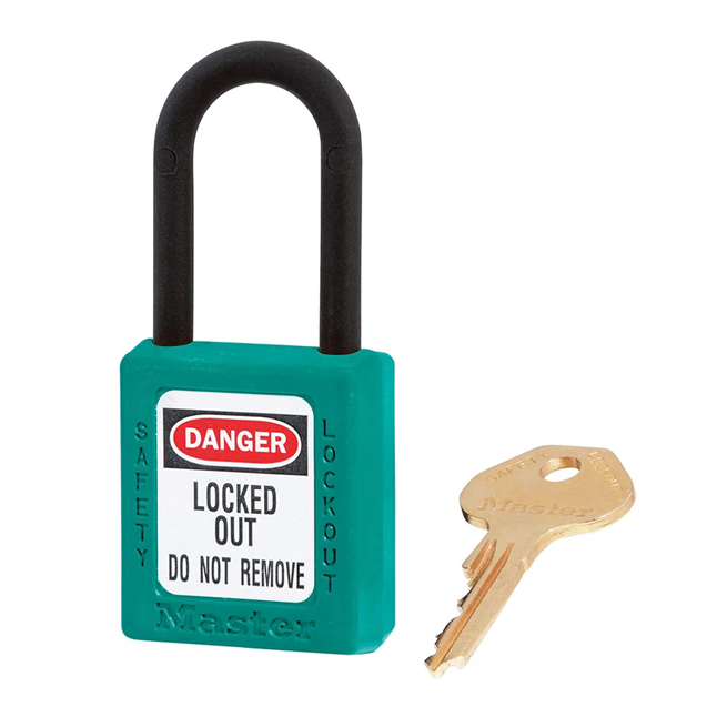 Master Lock® 406 Series Thermoplastic Safety Padlock, Keyed Different