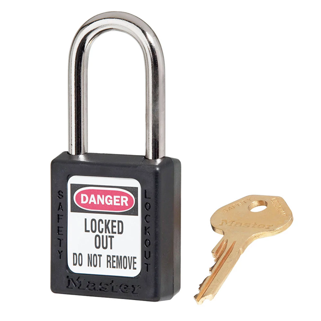 Master Lock® 410 Series Thermoplastic Safety Padlock, Master Keyed