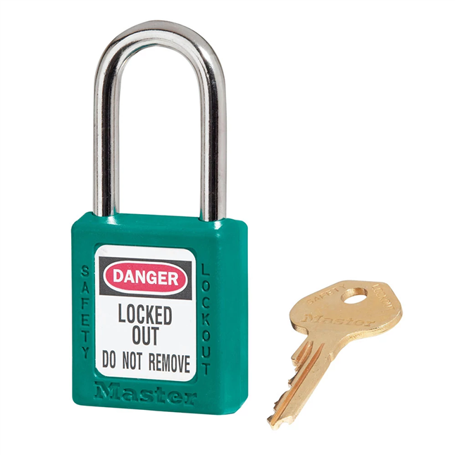 Master Lock® 410 Series Thermoplastic Safety Padlock, Keyed Differently