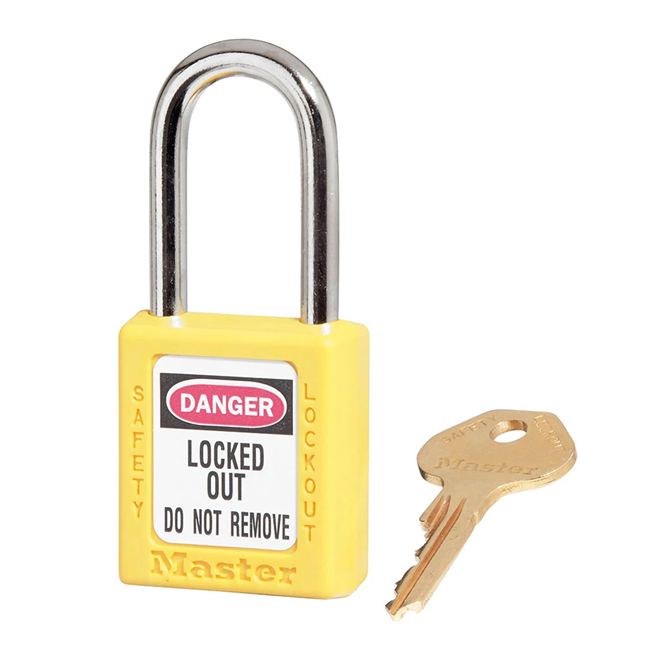Master Lock® 410 Series Thermoplastic Safety Padlock, Master Keyed Main Image