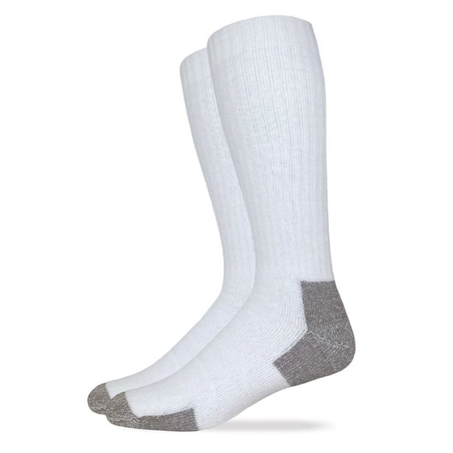 Carolina Ultimate Men's Untra-Dri Over the Calf Steel Toe Work Socks, 2 Pack