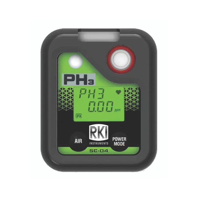 RKI SC-04 Series Single Gas Detector for PH3 (Phosphine), 0-20.00 ppm Range