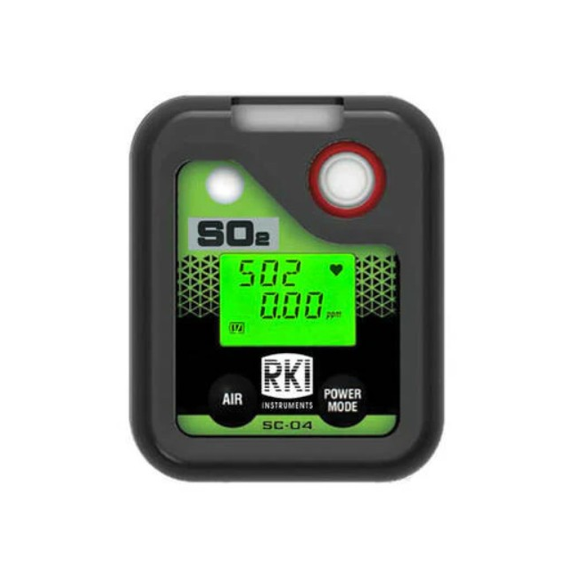 RKI SC-04 Series Single Gas Detector for SO2 (Sulfur Dioxide), 0-100 ppm Range