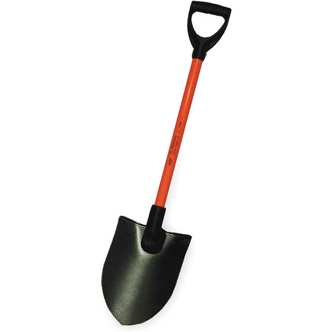 Nupla Non-Conductive Round Point Shovel