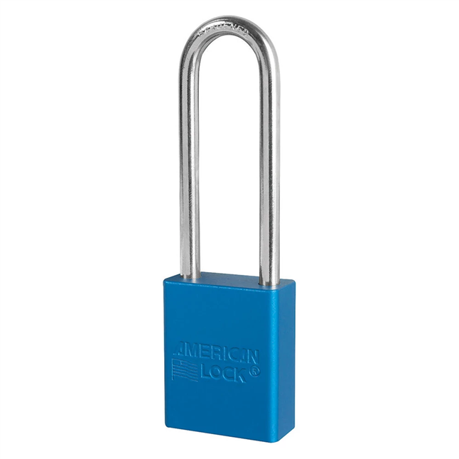 Master Lock® A1107 Series Anodized Aluminum 3" Safety Padlock, Keyed Different