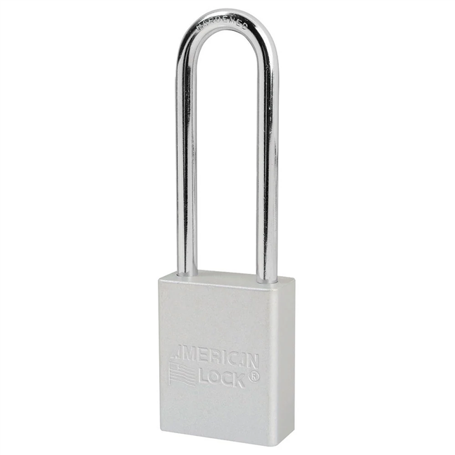 Master Lock® A1107 Series Anodized Aluminum 3" Safety Padlock, Keyed Different