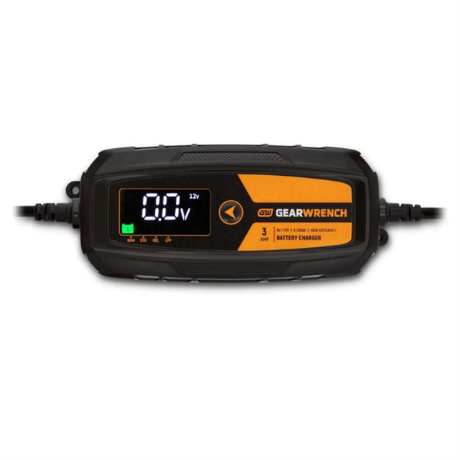GEARWRENCH® 3A 6V/12V Battery Charger & Maintainer