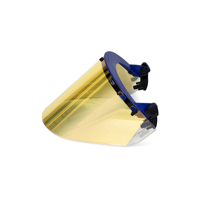 NSA Metalized Polycarbonate High Heat Face Shield Gold