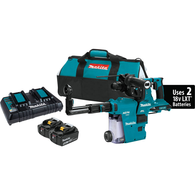 Makita 36V LXT® Brushless 1-1/8" SDS-Plus AVT® Rotary Hammer Kit