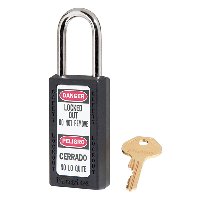 Master Lock® 411 Series Thermoplastic Safety Padlock, Keyed Different
