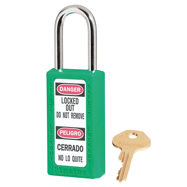 Master Lock® 411 Series Thermoplastic Safety Padlock, Keyed ALike