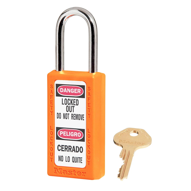 Master Lock® 411 Series Thermoplastic Safety Padlock, Keyed ALike