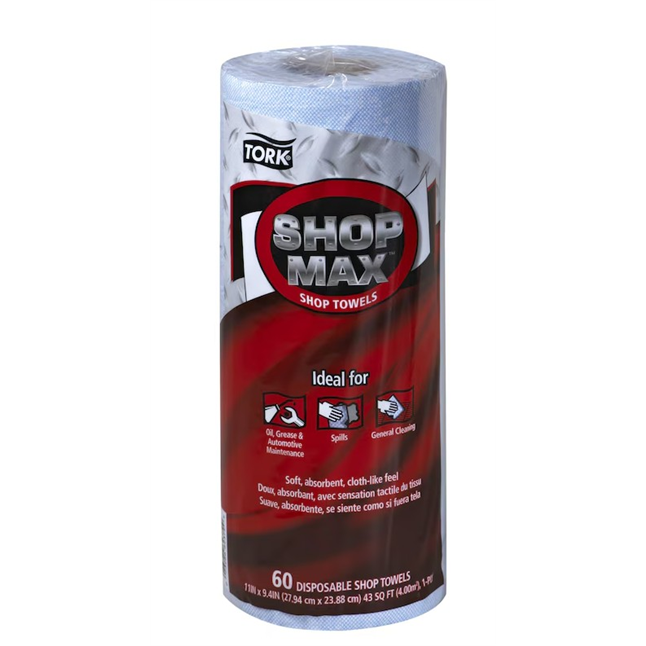 Tork® ShopMax™ Heavy Duty Paper Towel, Blue