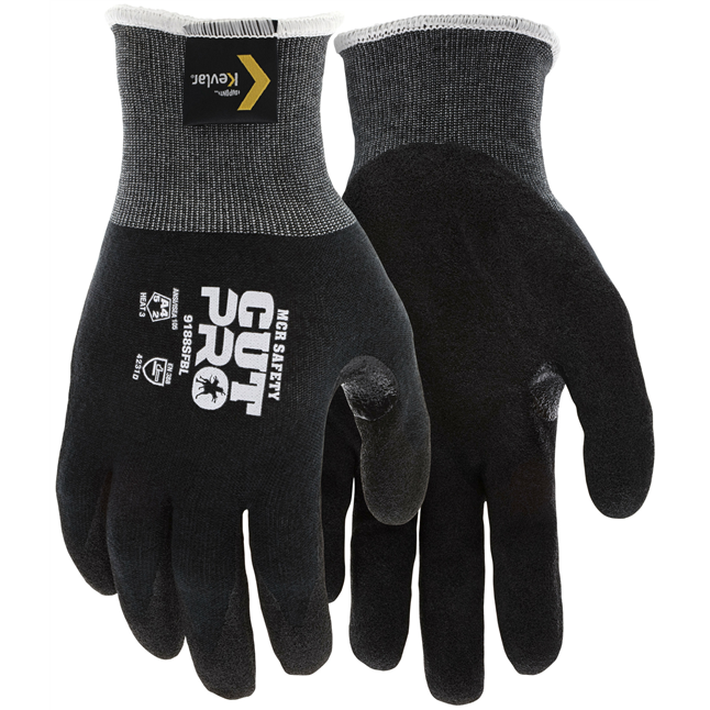 MCR CutPro ANSI A4 Cut, Sandy Nitrile Foam, 18g Knit Glove
