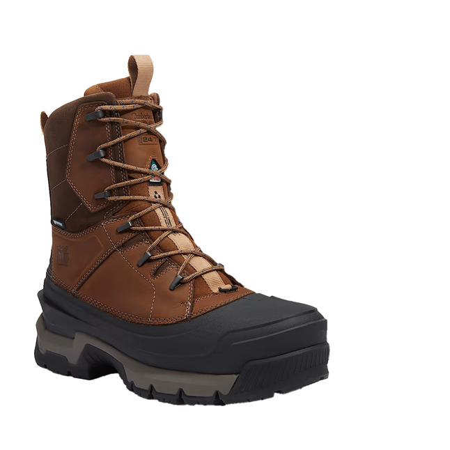 Timberland Men's Siberian 8" 600G WP PR boot comp toe brown boot