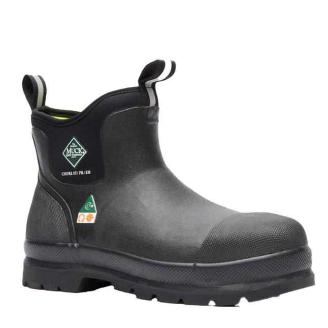 MUCK Men's 6" Chore Waterproof Steel Toe Chelsea Boot