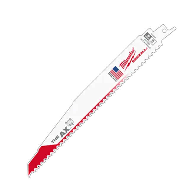 Milwaukee® AX™ 5 TPI SAWZALL® Blade, 9"