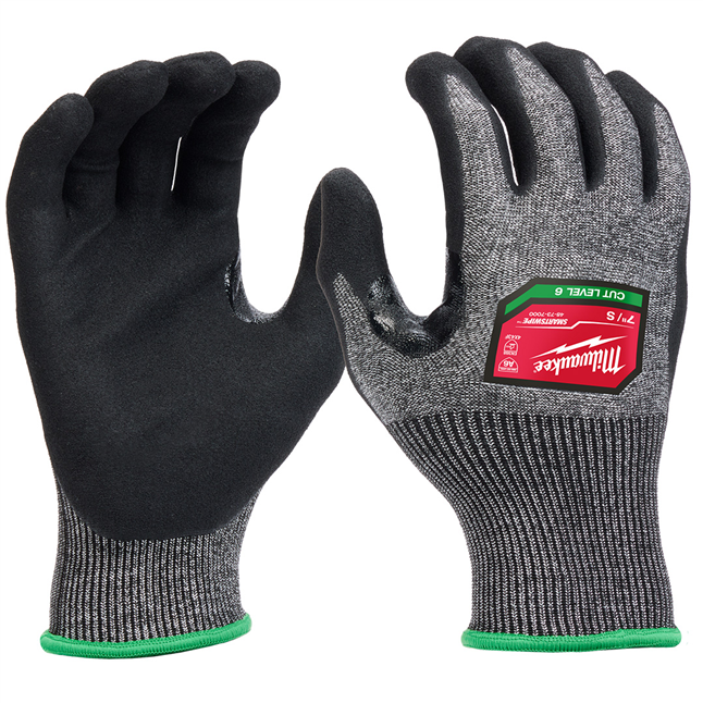Milwaukee ANSI A6 Cut, Nitrile, 18 gauge, High Dexterity Gloves