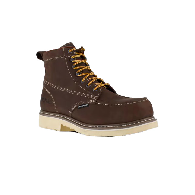 Iron Age Solidifier WP comp toe 6" boot, brown, men's