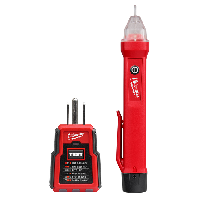 Milwaukee® GFCI Receptacle Tester & Voltage Detector