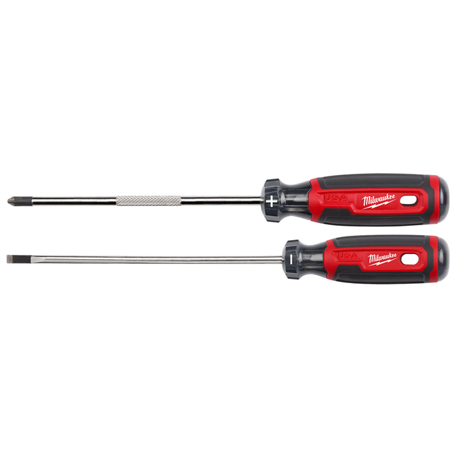 Milwaukee® 6" Cushion Grip Screwdriver Set, 2 Pieces