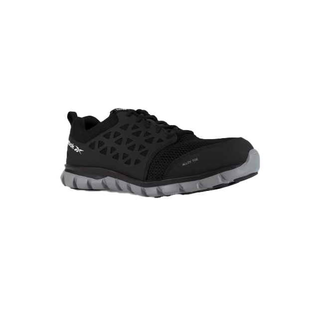 Reebok alloy toe EH sneaker black, women's