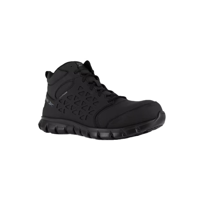 Reebok Sublite comp toe sneaker, black, men's