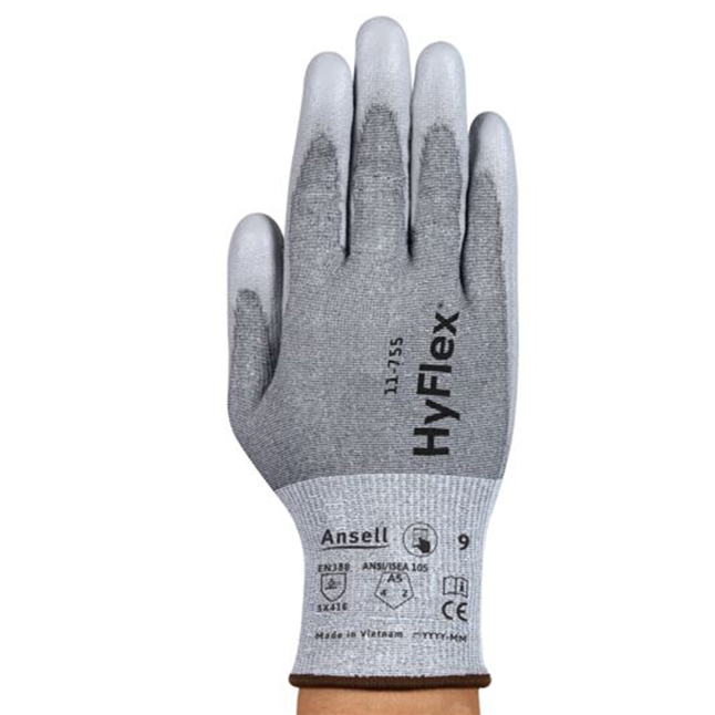 Ansell HyFlex® ANSI A5 Cut, Polyurethane, 18 gauge, Knit Glove