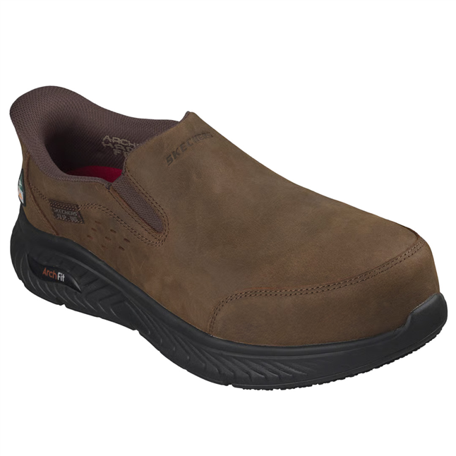 Skechers Men's Slip-Ins Arch Fit Crosser PR Carbon Toe Shoe
