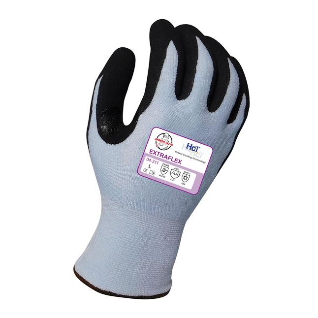 Armor Guys Extraflex® ANSI A4 Cut, Mircofoam Nitrile, 13 gauge Knit Glove