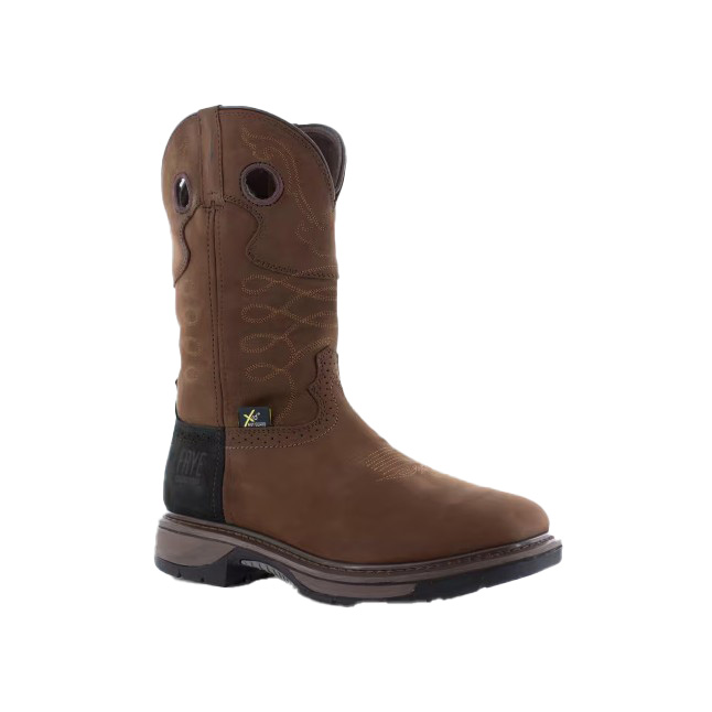 Frye Safety-Crafted steel toe boot, brown, men's