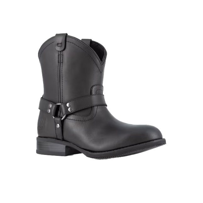 Frye steel toe boot, black , women's