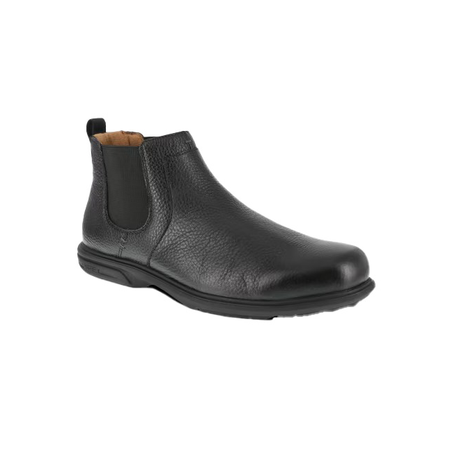 Florsheim SD steel toe boot slip-on, black men's