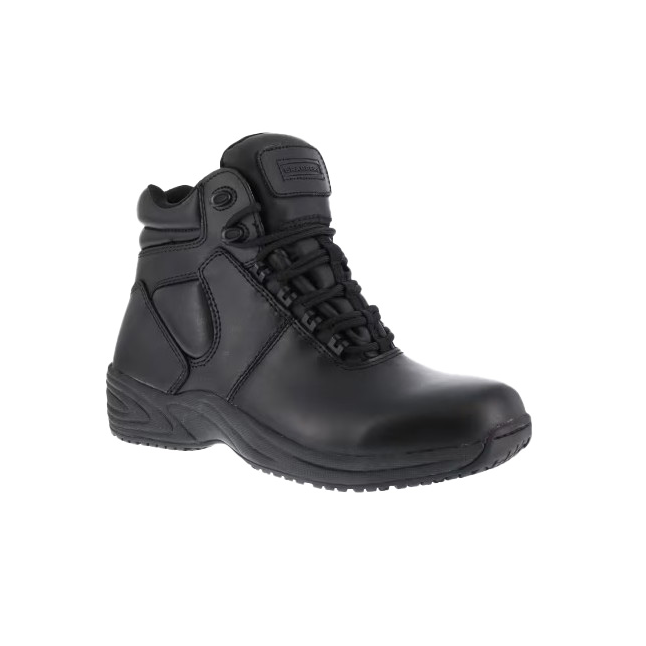 Grabber soft toe boot, 6", black, men's