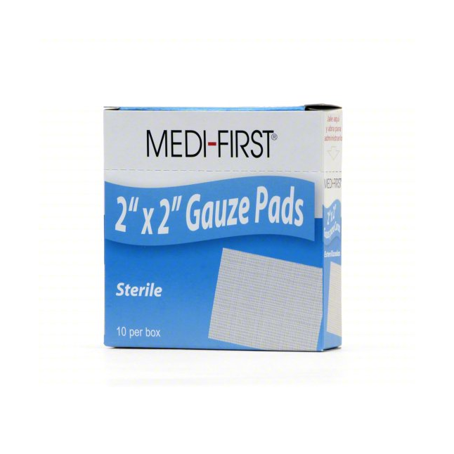 Medi-First® Sterile Gauze Pads, 10 per box